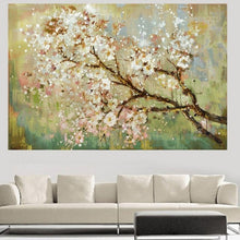 Load image into Gallery viewer, Abstract Oil Painting - White Flower