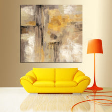 Load image into Gallery viewer, Abstract Oil Painting - Still Life Art Yellow Gray