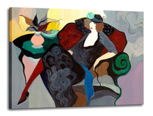 Load image into Gallery viewer, Abstract Oil Painting - Woman Lady In Black Figure