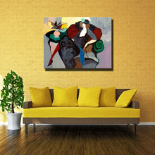 Load image into Gallery viewer, Abstract Oil Painting - Woman Lady In Black Figure