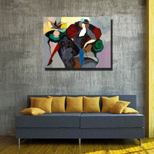 Load image into Gallery viewer, Abstract Oil Painting - Woman Lady In Black Figure
